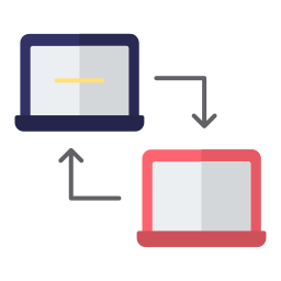 transferencia de datos icono