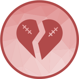 Broken heart icon