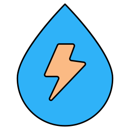 energía del agua icono