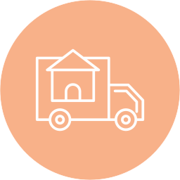 Moving home icon