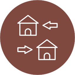 Moving home icon