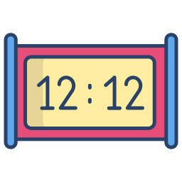 relógio digital Ícone