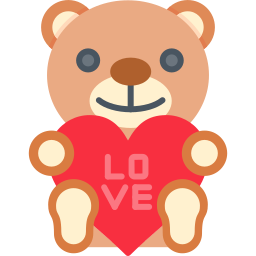 oso de peluche icono