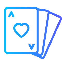 cartas de póquer icono