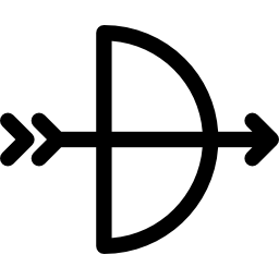 flecha y arco icono