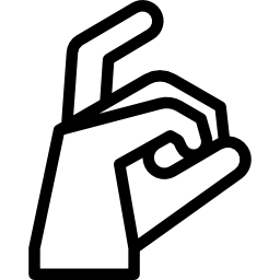 lenguaje de signos x icono
