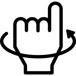 lenguaje de signos j icono
