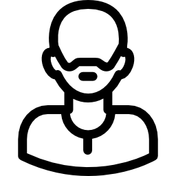 Bald man with Beard icon