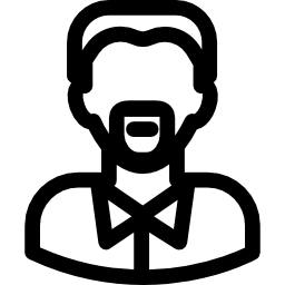 Мужчина с бородкой иконка