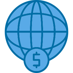 financière mondiale Icône