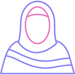 moslemische frau icon