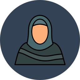 moslemische frau icon