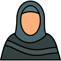 moslemische frau icon