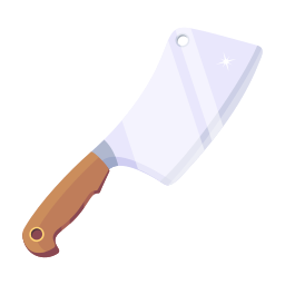 cuchilla de carnicero icono