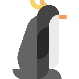 pinguino crestato icona