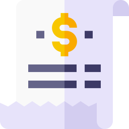 現金の領収書 icon