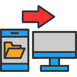 transferencia de datos icono