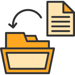 transferencia de datos icono