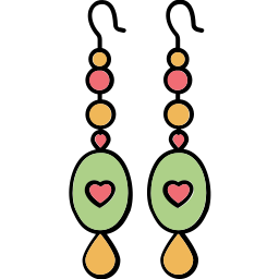 des boucles d'oreilles Icône