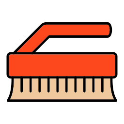 Cleaning brush icon