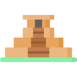 pirámide maya icono