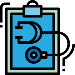 rapport médical Icône