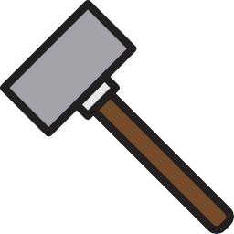 doodslag hamer icoon