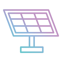 energía solar icono