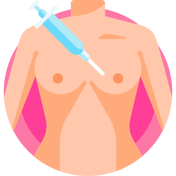 Breast biopsy icon