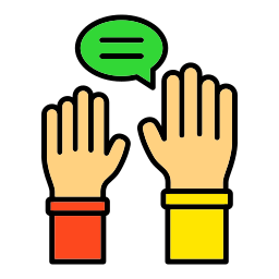 手を上げる icon
