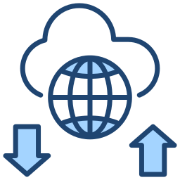 servizio cloud icona