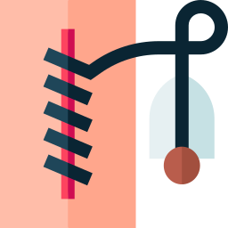 des points de suture Icône