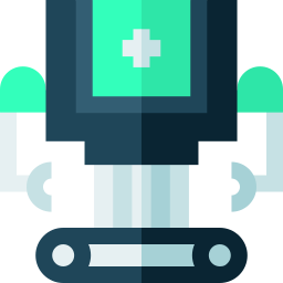 Medical robot icon