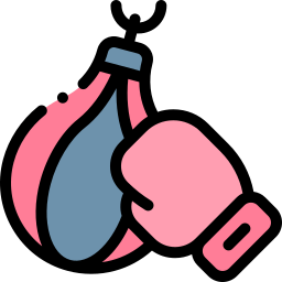 bolsa de boxeo icono