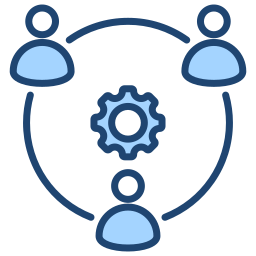 travail en équipe Icône