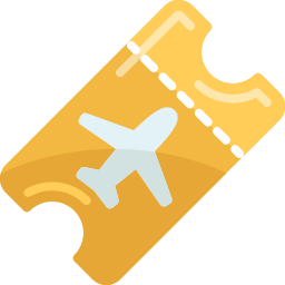 ticket vlucht icoon