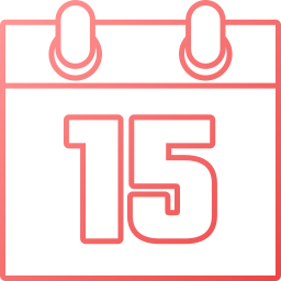 número 15 icono