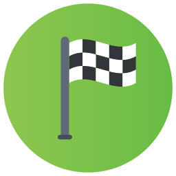 flaga wyścigów ikona