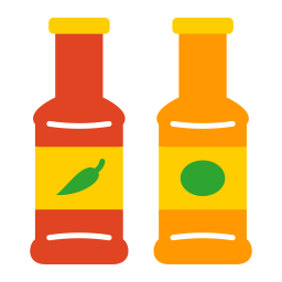 botella de salsa icono