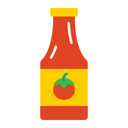 bouteille de ketchup Icône