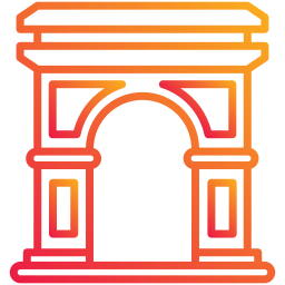 arco del triunfo icono