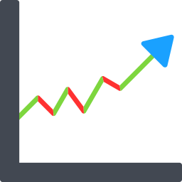 grafico a linee icona