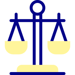 Justice scale icon