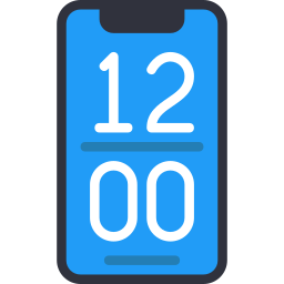 Digital alarm clock icon