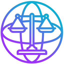 legge internazionale icona