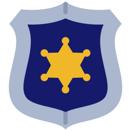 politie badge icoon