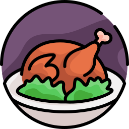 Roasted chicken icon