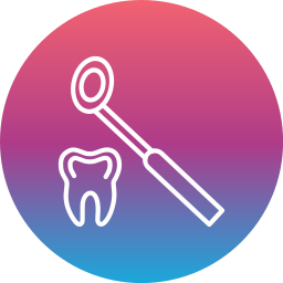 Dental mirror icon
