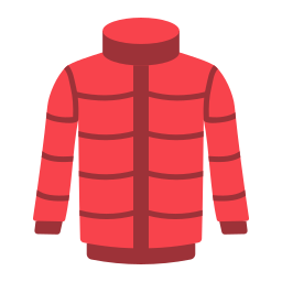 chaqueta de invierno icono