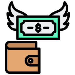 Spending money icon